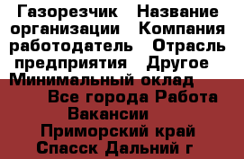 Газорезчик › Название организации ­ Компания-работодатель › Отрасль предприятия ­ Другое › Минимальный оклад ­ 20 000 - Все города Работа » Вакансии   . Приморский край,Спасск-Дальний г.